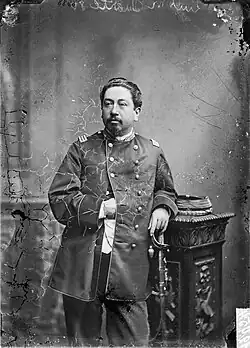 Peruánský statkář a plukovník z války o Pacifik Luis Milón Duarte Ramos.