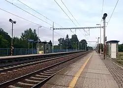 Železniční zastávka Lupěné