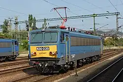 Lokomotiva 630.020 ve stanici Budapest-Kelenföld