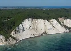 Dronningestolen, nejvyšší místo útesu Møns Klint