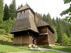 Muzeum oravské dědiny, kostel sv. Alžběty ze Zábreží