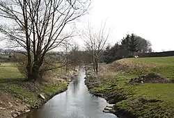 Říčka Balinka v dolní části vesnice