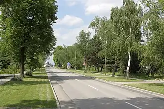 Silnice II/416 v Měníně