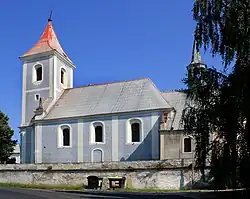 Mšené-lázně, Ječovice, St. Barbara's Church.jpg