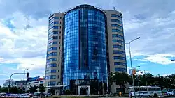 M-Palác na Heršpické ulici od severozápadu