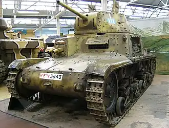 Tank M13/40 Muzeum tanků v Bovingtonu