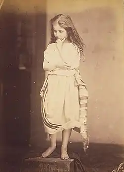 Oscar Gustav Rejlander: Zamyšlená dívka, asi 1860