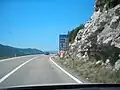 E65 na hranici Chorvatska a Bosny a Hercegoviny
