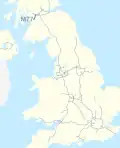 M77 motorway (Great Britain) map