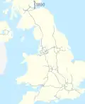 M90 motorway (Great Britain) map