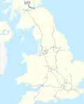 M9 motorway (Great Britain) map