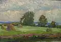 Rudolf Mazuch - Krajina s kupkami sena (1913)