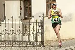 Vendula Horčičková během závodu Českého poháru v Šumperku v květnu 2019