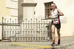 Adéla Indráková během závodu Českého poháru v Šumperku v květnu 2019