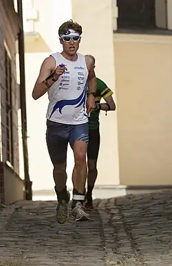 Daniel Wolf během závodu Českého poháru v Šumperku v květnu 2019