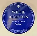 Pamětní deska připomínající Willieho Rushtona