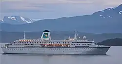 Loď MS Deutschland v roce 2016, Moldefjord, Norsko