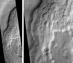 Údolí Mad Vallis (HiRISE)