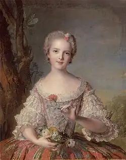 Luisa Marie, portrét od J.-M. Nattiera, 1748