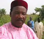 Mahamadou Issoufou během volební kampaně v roce 2004