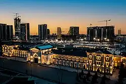 Budova nádraží na Sávském náměstí