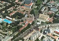 Letecký pohled na Makó