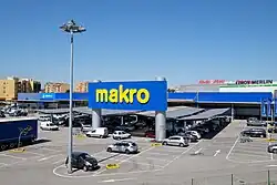 Makro ve městě Vila Nova de Gaia v Portugalsku