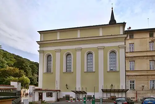 Kostel sv. Karla Boromejského v roce 2019