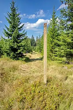 průsek na státní hranici s Německem