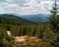 Výhled z Malého Polomu na západ