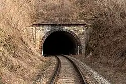 Jižní portál Malého Prštického tunelu