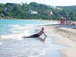 Pláž v Maladroxii na ostrově Sant'Antioco