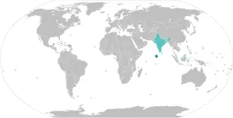 Mapa rozšíření jazyka