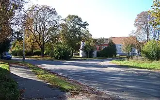 Pohled od Tomsovy ulice