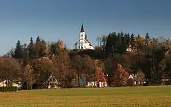 Malenovice s kostelem sv. Ignáce z Loyoly