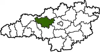 Poloha rajónu v Kirovohradské oblasti