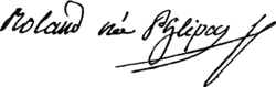 Madame Rolandová – podpis