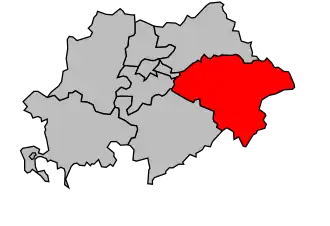 Kanton na mapě arrondissementu Soissons