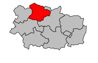 Kanton na mapě arrondissementu Vervins