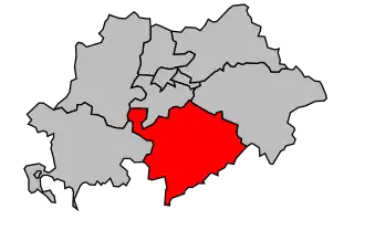 Kanton na mapě arrondissementu Soissons