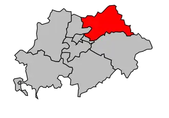 Kanton na mapě arrondissementu Soissons