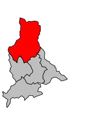 Kanton na mapě arrondissementu Castellane