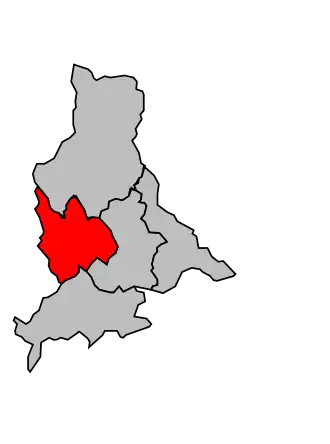 Kanton na mapě arrondissementu Castellane