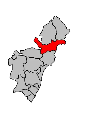 Kanton na mapě arrondissementu Forcalquier