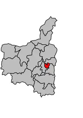 Kanton na mapě arrondissementu Charleville-Mézières