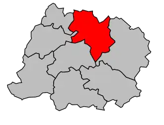 Kanton na mapě arrondissementu Vouziers