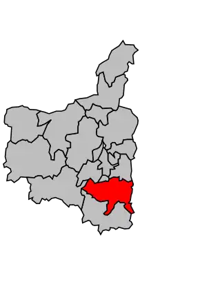 Kanton na mapě arrondissementu Charleville-Mézières