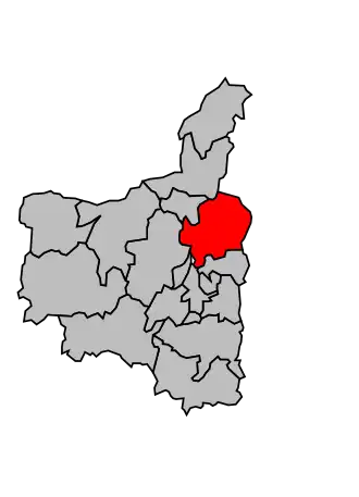 Kanton na mapě arrondissementu Charleville-Mézières