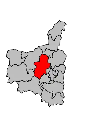 Kanton na mapě arrondissementu Charleville-Mézières