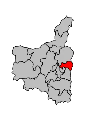 Kanton na mapě arrondissementu Charleville-Mézières